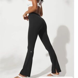 ALO Flare Zip It Leggings Black XS